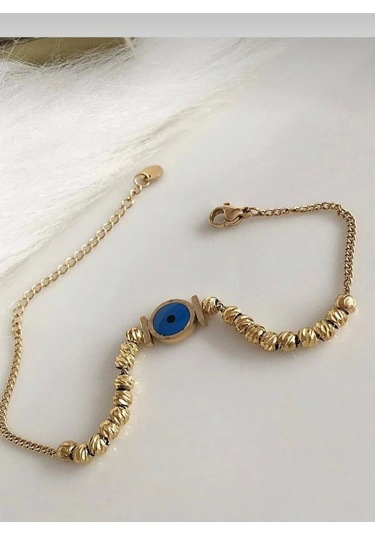 Çelik Bileklik Zincir Dorika Toplu Göz Model Yeni Sezon Çok Renkli