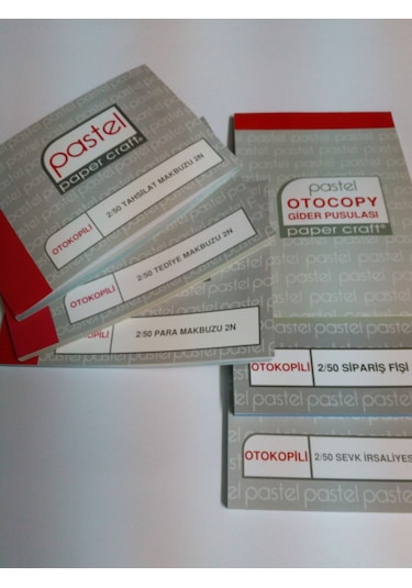 10 Adet Apartman Gelir Gider Makbuzu 2 Nüsha Otokopili 14X19 Cm