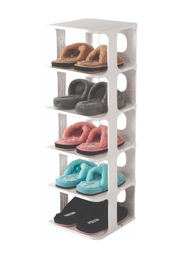 Beyaz Blanche Lüks Ayakkabılık 4881 Çok Renkli