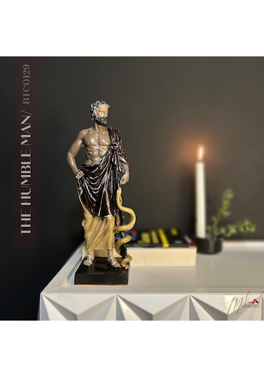 Mütevazi Adam Antik Dönem Heykeli Bilge Adam Büstü, Bilgi