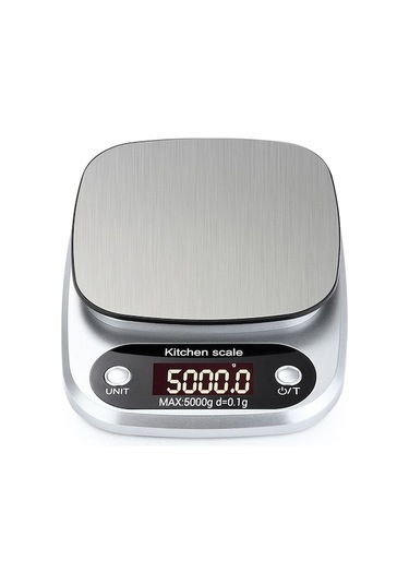 Minik Dijital Mutfak Terazi, 5kg 0.1g Hassas Ölçüm, Çelik Platform, 4 Birim G, Ml, Oz, Fl:oz , Fcc/ce/rohs Onaylı, Pil Dahil Değil Çok Renkli Çok Renkli