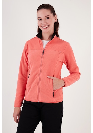 Lela Slim Fit Anti-Pilling Tüylenme Yapmayan Fermuarlı Cepli Hırka Bayan Polar 5907002 Somon Lela Slim Fit Anti-Pilling Tüylenme Yapmayan Fermuarlı Cepli Hırka Bayan Polar 5907002 Somon