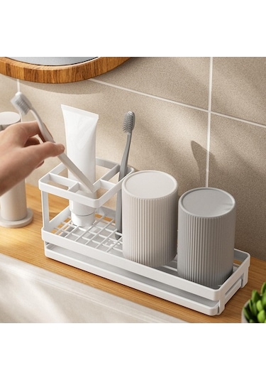 Pazly Tezgah Tepsili Tahliye Suntek Masaüstü Için Düzenleyici Beyaz Banyo Gj Diğer