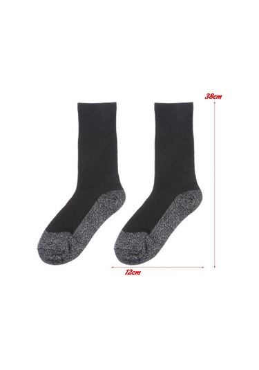 Yeni 1 Çift 35 Derece Termal Çorap Aluminize Elyaflar Supersoft Benzersiz Ultimate Konfor Çorap Siyah
