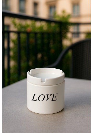 Porselen Baskılı Küllük - Hope