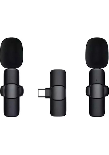 K9 2 Li Type-c Kablosuz Yaka Mikrofonu