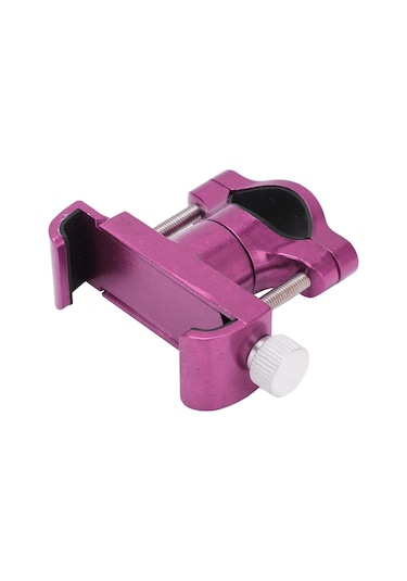 Ximistore9 Alüminyum Bisiklet Telefon Tutucu, 360 Derece Döner, 20-35mm Direk Uyumlu, 6-10cm Telefonlar İçin, Dayanıklı Ve Sağlam, Motosiklet Elektrikli Araçlar İçin Pembe Pembe