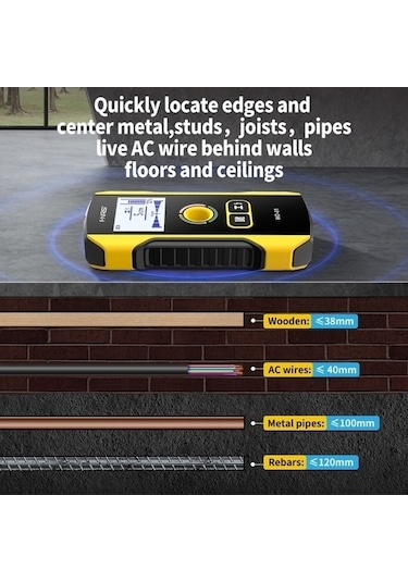Sandwich Fnırsı Wd-01 Çok Fonksiyonlu Yük Taşıyan Duvar Tel Metal Dedektörü Koyu Çizgi Tarayıcı Diğer