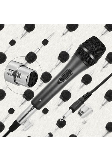 Fortunelane 320 Metal Dinamik Mikrofon: Yüksek Kaliteli Ses, Kalp Formu Yönlendirme, Dayanıklı Yapı, Klüp & Karaoke İçin İдеal