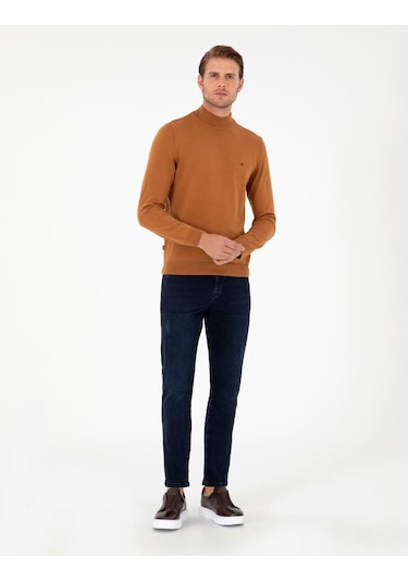 Pierre Cardin Erkek Kahverengi Kazak /triko 50296614-vr163 Kahverengi