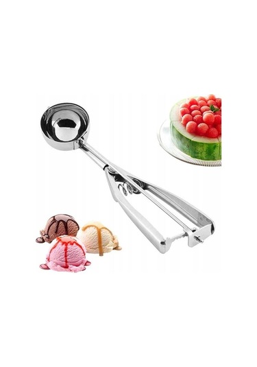 Optana Çelik Dondurma Kurabiye Hamur Ölçme Servis Sunum Kaşığı