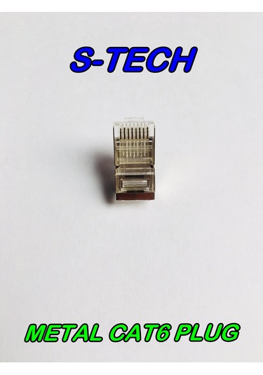 Cat 6 Ftp Metal Plug 1 Paket 100'Lü