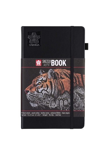 Sakura Sketch Book Siyah Kağıt 140 G 80 Yaprak 13 x 21 CM