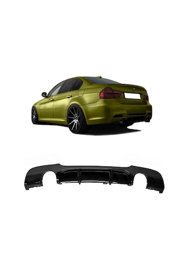 BMW E90 2009-2012 LCİ PLASTİKBOYASIZ M SPORT ARKA DİFÜZÖR