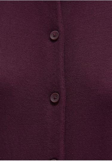 Mavi - Düğmeli Bordo Hırka 1710713-87830 Bordo