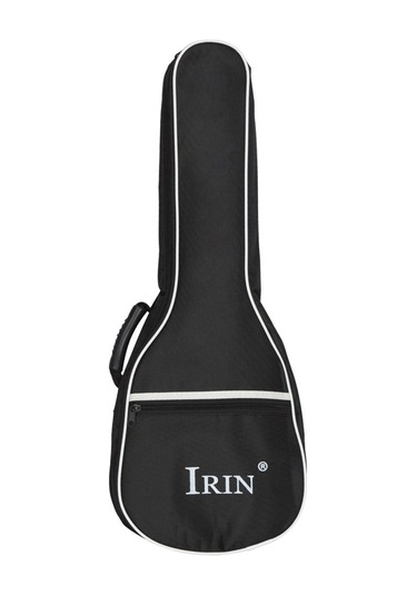 Ruicoo Siyah 26 İnç Oxford Kumaş + Pamuk İçli Ukulele Çantası, Çift Katlı Su Geçirmez Gitar Kılıfı