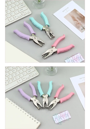 6mm Yuvarlak Tek Delikli Delme, El Tipi Gevşek Yapraklı Delme Pensesi Purple