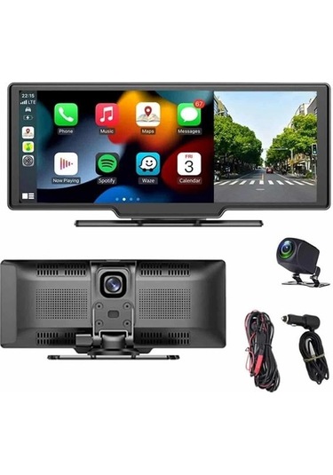 4k Araç İçi Ön Arka Kameralı Ekran Hd 2 Kameralı Torpido Üstü Araç Multimedya