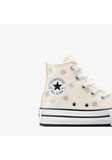 Converse Chuck Taylor All Star Platform Florals Çocuk Krem Sneaker A13448c Krem