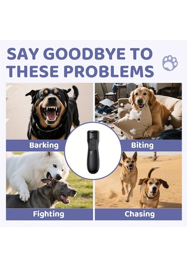 Willowhaven Siyah Mini Ses Dalgası Teknolojili Tek Tuşla Usb Şarjlı Köpek Havlama Kontrol Cihazı