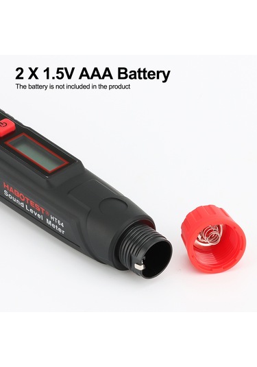 Springsun Habotest Ht64 Mini Ses Seviyesi Ölçer Desibel Ölçer Gürültü Dedektörü A-ağırlıklı Siyah Pil Yok