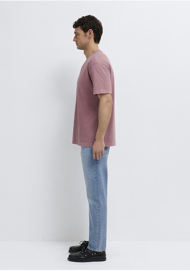 Mavi - Pembe Basic Tişört 0613312-70948