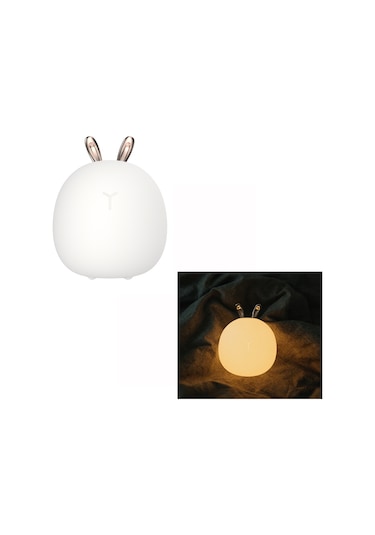 Sevimli Şarj Edilebilir Yumuşak Gece Lambası Uyku Lambası B Çok Renkli