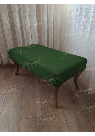 Ayak Ucu Kapı Önü Antre Düz Bench Puf Orta Sehpa Gold Ayak 100 45 Gri