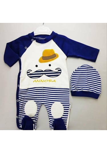 Bıyıklı Patikli Tulum Lacivert