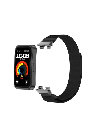 Huawei Band 9 Spor Nefes Alabilen Saat Kayışı İçin Naylon Döngü Kayışı Huawei Band 8 Yedek Bant Correa İçin Ayarlanabilir Bileklik