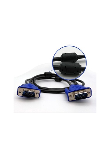 1.5m Vga Uzatma Kablosu Hd 15 Pin Erkek-erkek Vga Kabloları Kablosu Tel Hattı Bakır Çekirdek Pc Bilgisayar Monitörü Projektör
