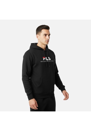 Siyah Fila Unısex Günlük Sweatshirt Valsera Logo Hoodie Fau0227.80010 Siyah