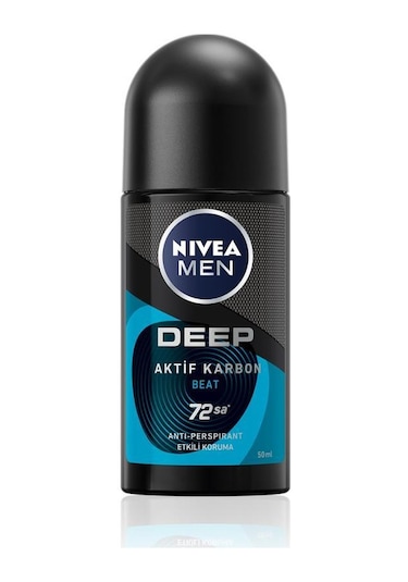 Nivea Men Deep Beat Aktif Karbon Erkek Roll-On Deodorant 50 ML
