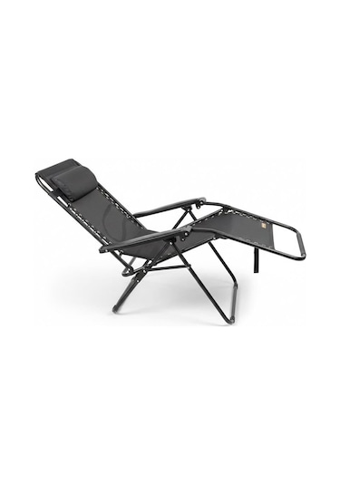 Madfox Easyrest Katlanır Şezlong Sandalye Siyah Siyah