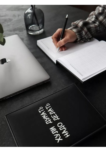 Sm. Erkeklere Yeni Yıl Hediyesi: Planlayıcı Ve Kalem 191466735 Siyah