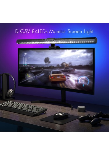 Neoglint D C5v 84led Monitör Ekran Işığına Duyarlı Siyah