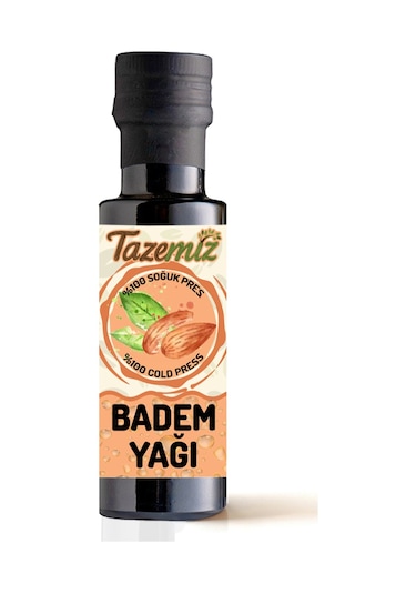 Tazemiz Soğuk Sıkım Tatlı Badem Yağı 100 ML