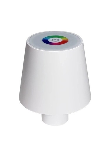 Cbtx Wy22519 Şarj Edilebilir Rgb Led Lamba Taşınabilir Masa Lambası Bar Parti Dokunmatik Kontrol Şarap Şişesi Işığı - Beyaz