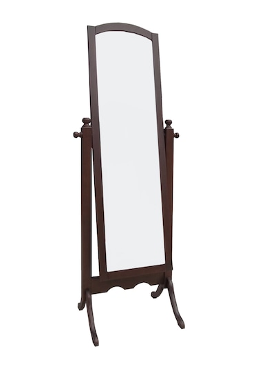 Ayna Boy Oval Dikdörtgen Model  Ahşap  Kayın Ve MDF iskelet. Parlak Ceviz Natüre El Yapım Ceviz