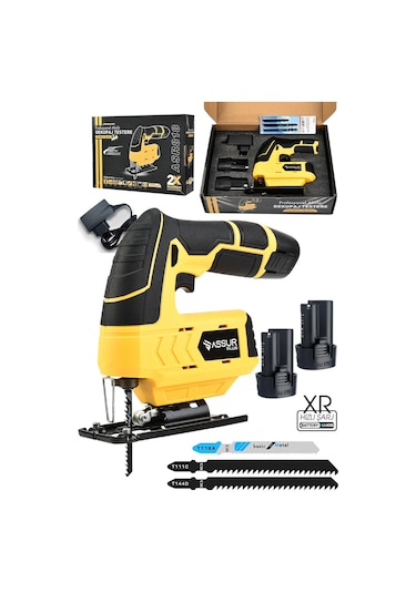 Assur Plus Extra Pro 12 Volt Li-ion Şarjlı Dekupaj Testere Sarı-1202