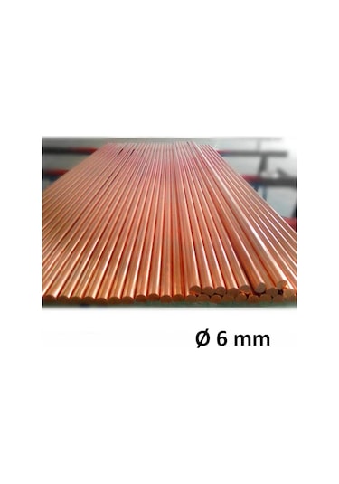 6 Mm Bakır Çubuk Topraklama Çubuğu Saf 50 Cm 478784606