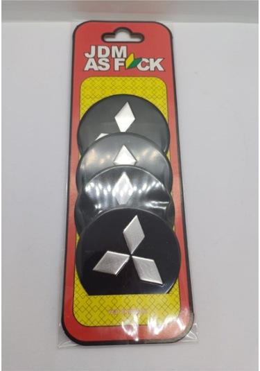 Jant Göbeği Etiketi Mitsubishi 55 Mm 4 Adet