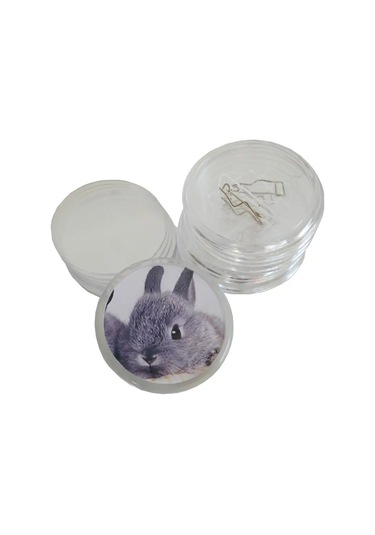 Magburg Rozet Seti, Rozetler İçin Akrilik Ham Maddeler. 25 Adet. 75005032 Şeffaf Kristal