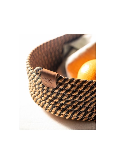 Madame Coco Alsace Büyük Sepet Naturel - Siyah