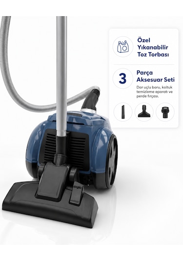 Lura 156N 750 W Toz Torbalı Elektrikli Süpürge