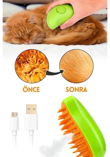 Has Akvaryum Buharlı Kedi/köpek Masaj Tarağı