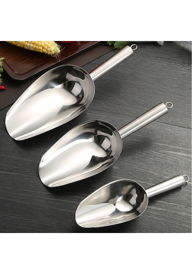 Hombey Stainless Çelik Kalın Tabaklı Çok Amaçlı Kova: Buz, Pirinç, Şeker, Çay Ve Gıda İçin Market Uyumlu 4 Numara Altın