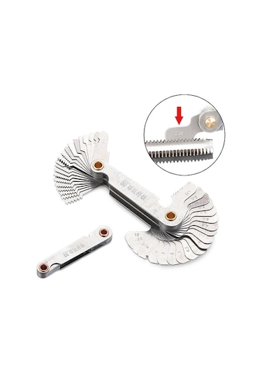 Vida Profillerini Ölçme Diş Tarağı Metrik/inç