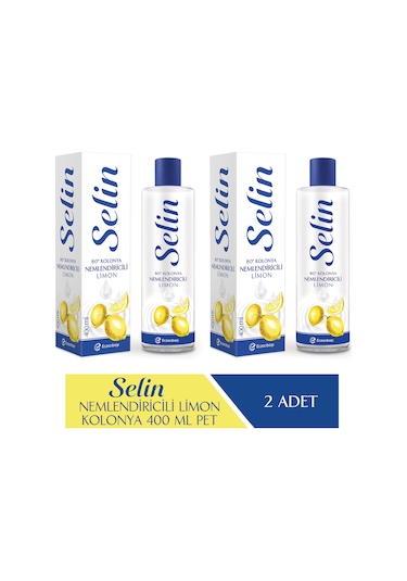 Selin 80 Derece Nemlendiricili Limon Kolonyası 2 x 400 ML