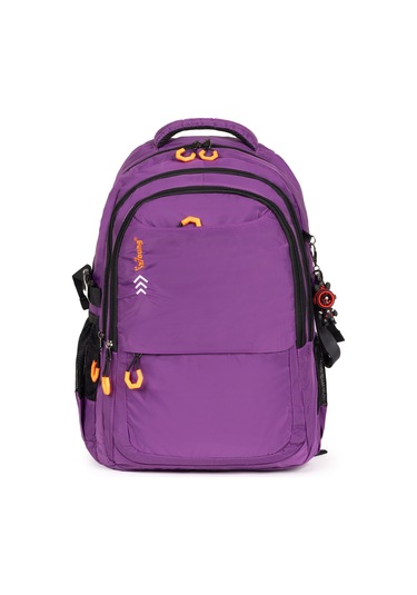 Fermuarlı Geniş Bölmeli Spor & Okul Sırt Çantası Hafif, Ergonomik Ve Dayanıklı Tasarım - Mor Mor